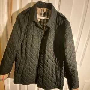 Burberry quilted jacket.
